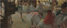 Kép - Edgar Degas, The Dance Class, reprodukciók (120x50 cm)