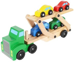 Wooden truck - trailer + set of cars 22698