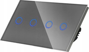 ĂrintĆkapcsolĂł FĂ©ny 2X Dupla SzĂŒrke Ăveg N 2G2G KĂ©t Doboz