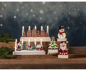 Fehér-zöld fénydekoráció karácsonyi mintával Freddy – Star Trading