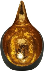 DELIGHT mécsestartó fekete arany 15cm