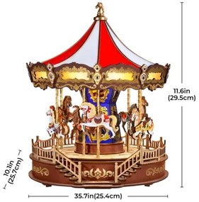 RoboTime - 3D puzzle zenélő doboz Klasszikus körhinta 5V