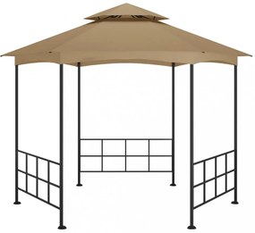 tópszínű pavilon oldalfalakkal 3,1 x 2,7 m