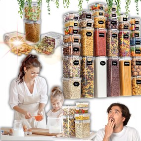 Élelmiszer Tároló Doboz Készlet Fűszerek Légmentes Tárolók!