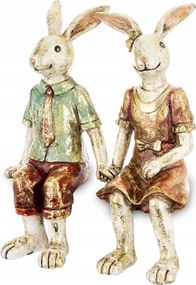 Pierrot Nyuszi figura Pár Szerelmes Nyuszi Húsvét