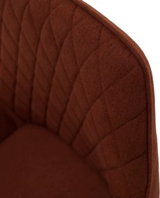 Design fotel, barna/fekete, OSKOR