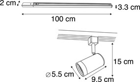 Okos 1 fázisú sínrendszer 14 spotlámpával fehér, WiFi-vel, GU10 - Jeana