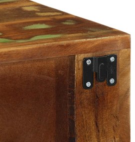 tömör újrahasznosított falra szerelhető TV-szekrény 80x30x19 cm