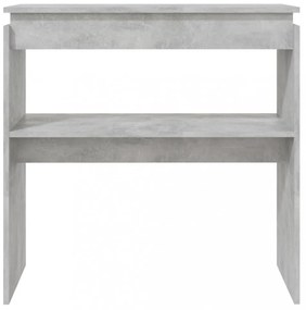 betonszürke szerelt fa tálalóasztal 80 x 30 x 80 cm