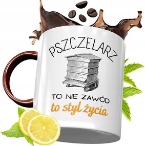 Bordó Bögre Méhésznek Születésnapra Ajándék fényképes nyomattal