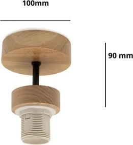 BRILAGI - Plafonra szerelhető csillár PARTY 1xE27/60W/230V átm. 10 cm tölgy