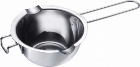 Fém edény a csokoládé feloldásához