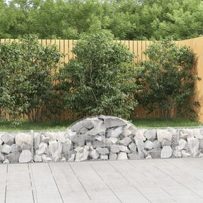 8 db íves horganyzott vas gabion kosár 200x30x40/60 cm