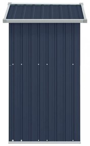 antracitszürke horganyzott acél kerti fészer 126x97,5x177 cm