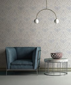 Szürke Tapéta Növényi Vinil Díszek