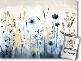 Fotótapéta Flizelina Grafika Kert Rét Fűmező Virágok 250x175 ragasztó