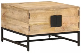 tömör mangófa dohányzóasztal 67 x 67 x 45 cm