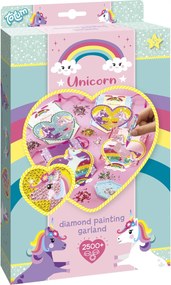 Unikornis Heart gyémántszemes girland szett 4 db-os
