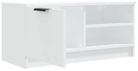 fehér szerelt fa TV-szekrény 80 x 35 x 36,5 cm