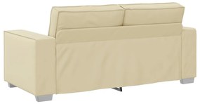 Kétszemélyes Kanapé Krém 140 cm Műbőr