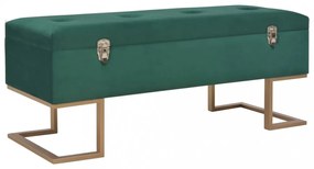 zöld bársonypad tárolórekesszel 105 cm