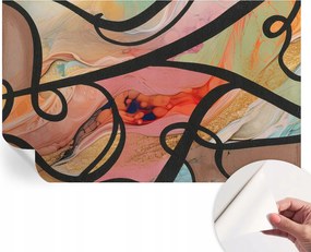 Öntapadós Dekoratív Fotótapéta Hálószobába Színes mozgás 416x254 cm