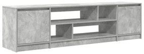 betonszürke szerelt fa TV-szekrény 188,5x41x50 cm