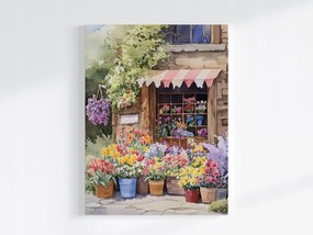 Poszter Bolt Virágüzlet Virágok Kert Tavasz Nyár 60x80