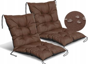 Kerti párnák 50x50x50 cm Kerti székekhez Pad Vízálló Barna