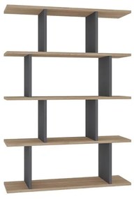 könyvespolc Harmon - Oak, Anthracite