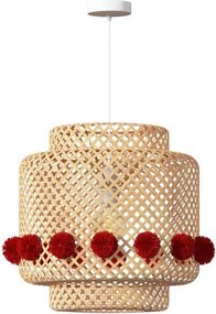 Atmosphera - Kábelen függesztett csillár LIBY 1xE27/25W/230V bambusz