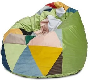 Babzsák Fuzzy mix magic velvet TiaHome - Zöld