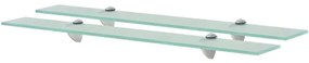 2 db lebegő üvegpolc 70 x 10 cm 8 mm