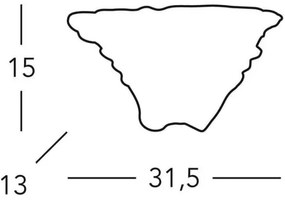 Kolarz 0008.61.1 - Fali lámpa ROKOKO 1xR7s/120W/230V