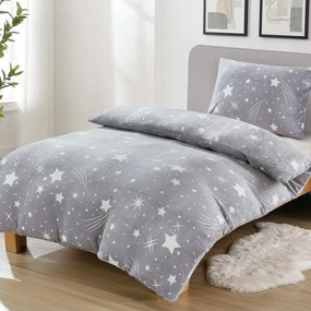 Mikroplüss ágynemű Homa DEBORAH STAR GREY 40x200 cm