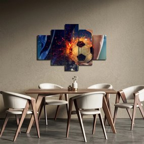 Kép - Futball-labda a tűzben (150x105 cm)