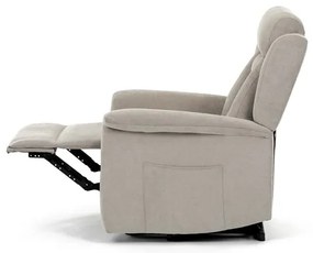 Relax fotel elektromos kábelvezérléssel, bézs szövetkárpittal. TV-7072 LAN2