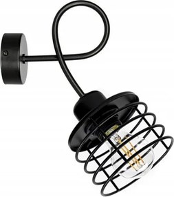 Ötletes Fali Lámpa Fekete Led Lámpabúra