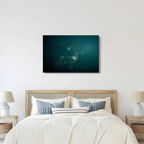 Kép - Varázslatos szarvas éjszaka (90x60 cm)