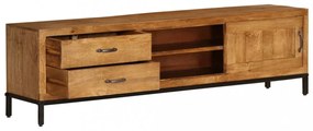 tömör mangófa TV-szekrény 140 x 30 x 40 cm