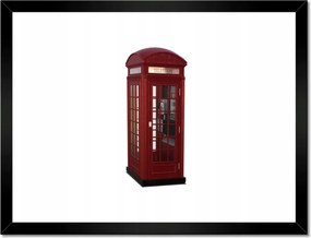 Poszterek keretben 40x30 Piros angol fülke