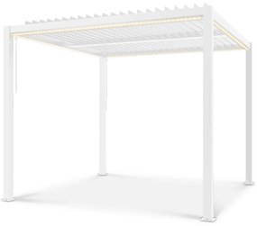 Blumfeldt Pantheon Climax Ambient, 3 x 3 m, 4 sarokoszlop, bioklimatikus tető