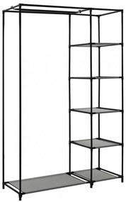 szürke összecsukható szövet ruhásszekrény 110 x 45 x 175 cm