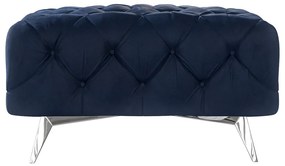 Sötétkék bársony lábtartó Chelsea – Ropez