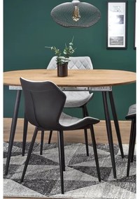 BALNOR étkezőasztal tölgy/fekete