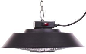 Fekete Mennyezeti Elektromos Terasz Fűtés 1500 Watt SANGAY Beliani