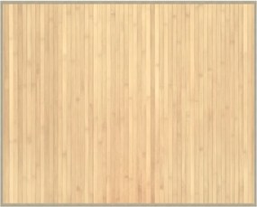 vidaXL négyszögletű világos természetes bambusz szőnyeg 80 x 100 cm