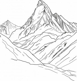 Poszter 20,5x28,4cm Hegyi vázlat