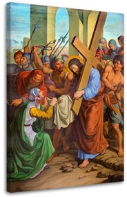 Gario Vászonkép Jézus és Veronika: a keresztút bécsi útja Méret: 40 x 60 cm