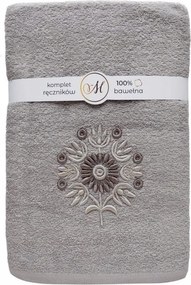 Maribella frottír törölköző szett 3 db-os ajándék napraforgó J. Szürke